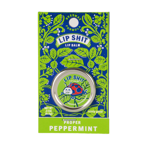 Blue Q Lip Sh*t 8.5g Lip Balm Care - Proper Peppermint