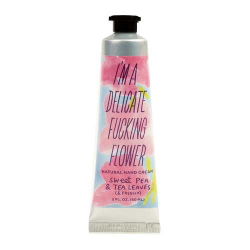 Blue Q F*cking Flower 60ml Natural Hand Cream - Sweet Pea Scent