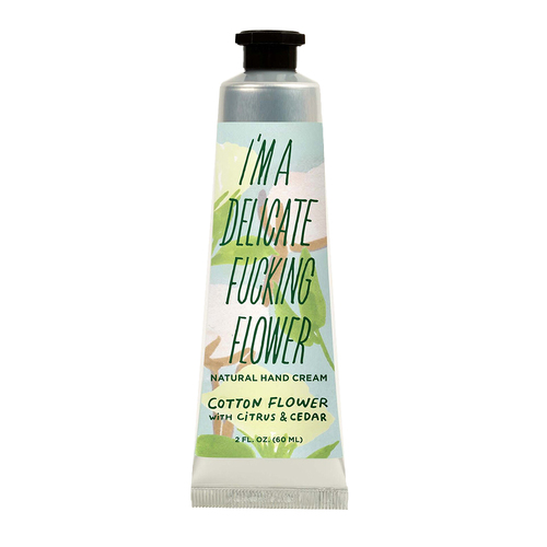 Blue Q F*cking Flower 60ml Natural Hand Cream - Cotton Scent