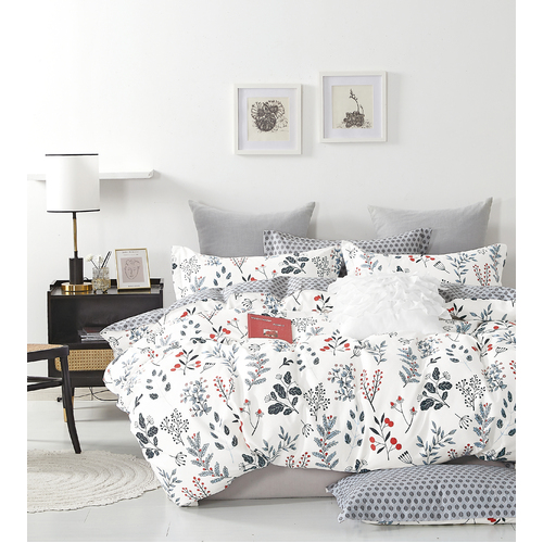 Ardor Double Quilt Cover Set Eleanor Cotton White