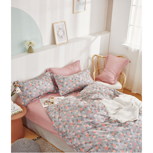 Ardor Nellie Queen Bed Quilt Cover Set Pink