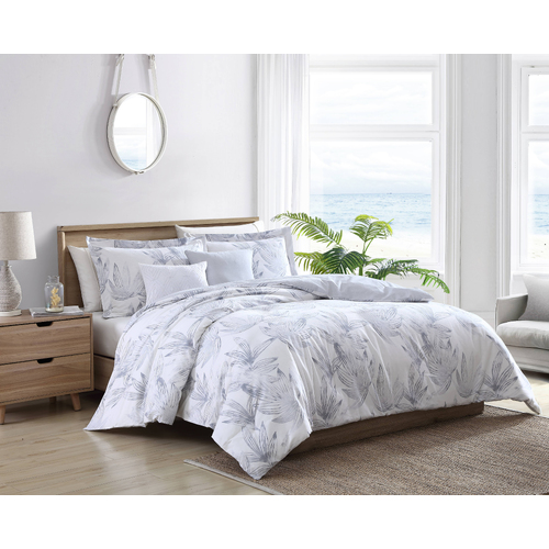 Tommy Bahama Kayo Quilt Cover Set Queen - Pelican Grey