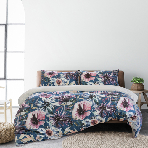 Ardor Boudoir Jenna King Bed Quilt Cover Set Printed Microfibre Multi