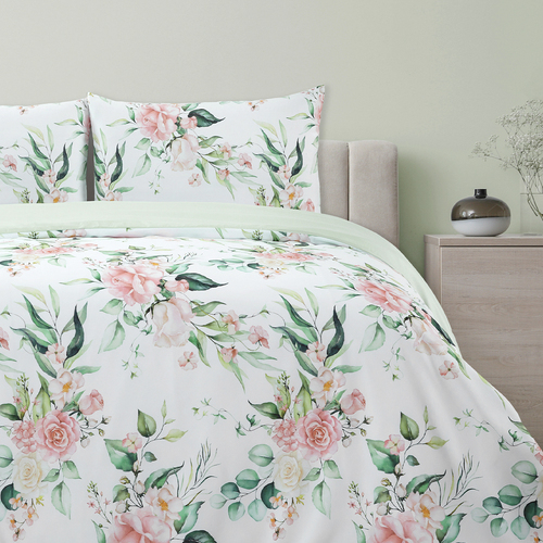 Ardor Boudoir Double Bed Rose Whisper Printed Quilt Cover Set