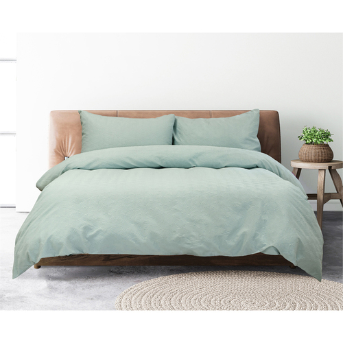 Ardor Boudoir Queen Size Everly Quilt Cover Bedding Set Eucalyptus