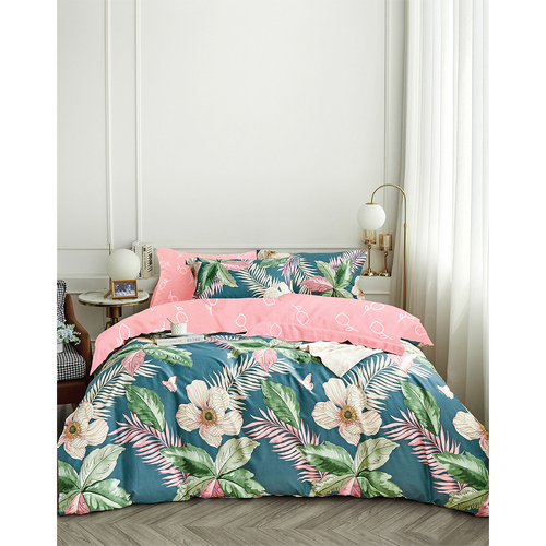 Ardor Double Size Tiki Cotton Quilt Cover Bedding Set