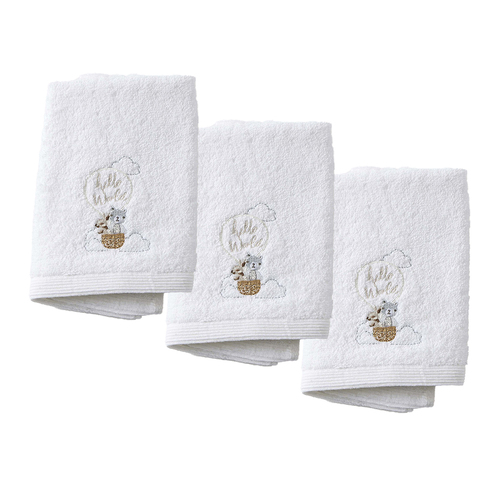 3PK Jiggle & Giggle Balloon Bear Baby/Infant Face Washer 32x32cm 0y+