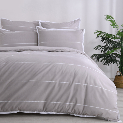Jason Commercial Super King Bed Calista Quilt Cover Set 270x240cm Hazel