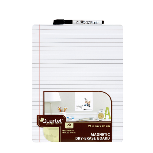 Quartet Magnetic 21.6x28cm Ruled Whiteboard Tile Dry-Erase Board