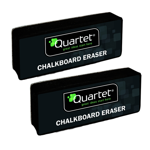 2PK Quartet 13x5cm Duster Eraser For Blackboard/Chalkboard - Black