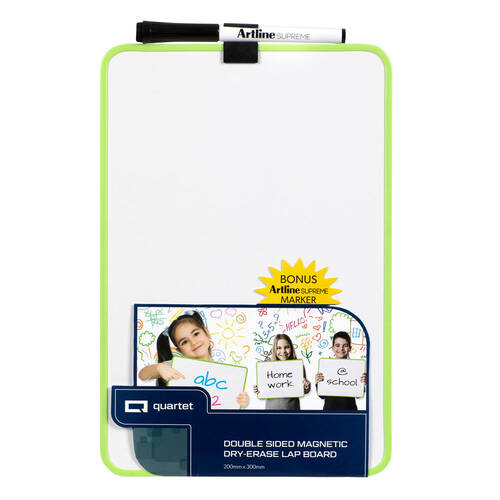 Quartet Double Sided Magnetic Dry Erase Lap Board - Assorted Colour