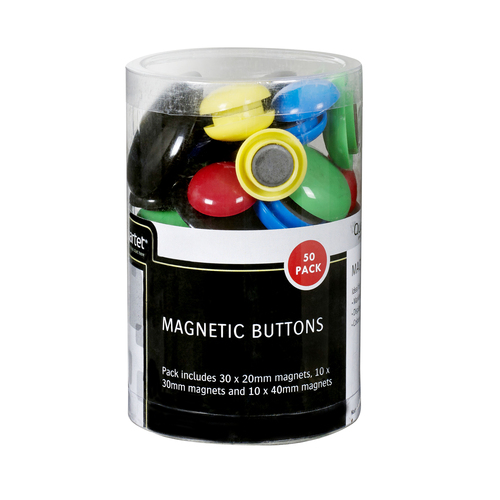 50pc Quartet Magnetic Buttons Assorted 