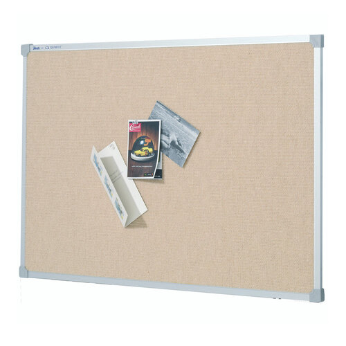 Quartet Penrite 90x60cm Fabric Pinboard Bondi w/ Aluminium Frame