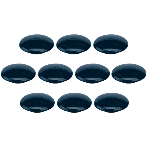 10PK Quartet 30mm Magnet Buttons For Magnetic Board - Black