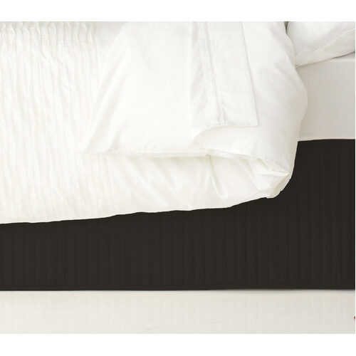 Ardor Boudoir Double Bed Quilted Valance Black