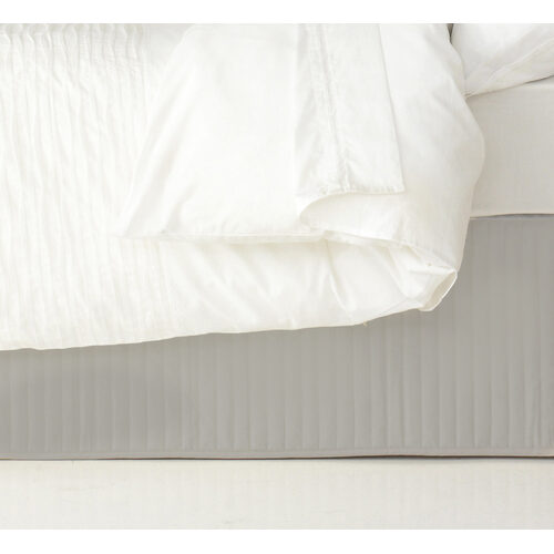 Ardor Boudoir King Single Quilted Valance Silver