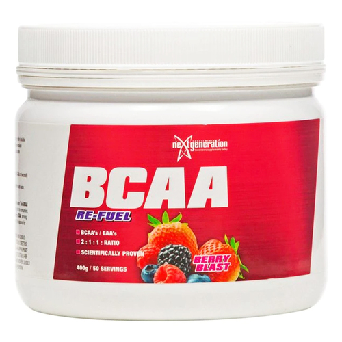 Next Generation Supplements Re-Fuel BCAAs Powder Berry Blast 400g