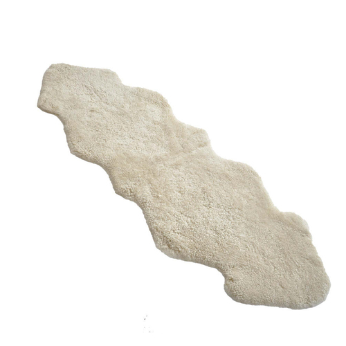 Huxford Grove The Kingston Sheepskin Double Rug Home/Room Decor - Eggshell