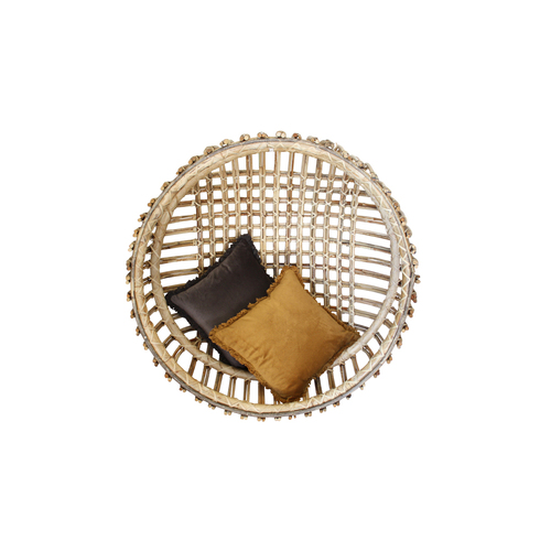 Darlin Susan Rattan Swing Chair Hanging Natural 100x100cm
