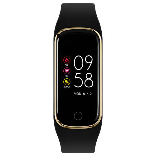Reflex Active Series 08 Slimline Sports Fit Smart Watch Band- Gold & Black