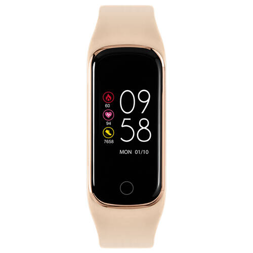 Reflex Active Series 08 Slimline Sports Fit Smart Watch Band- Gold & Pink