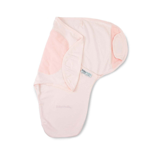 Baby Studio Swaddle Wrap Organic Cotton 1.0 Tog Dusty Pink Size 0-3m Small