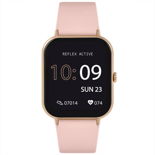 Reflex Active Series 23 Smart Watch with Rose Case & Pink Silicone Straps