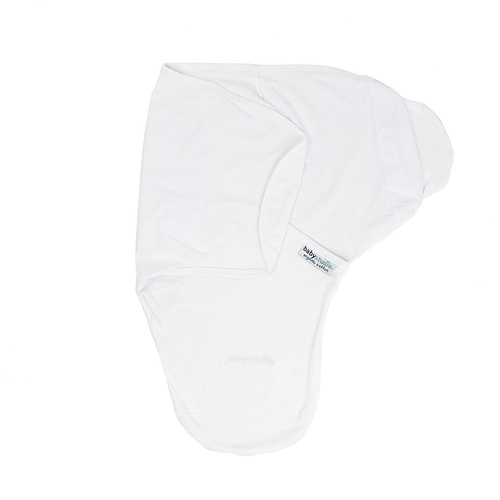 Baby Studio Swaddle Wrap Bamboo 0.5 Tog Bright White Small Size Small