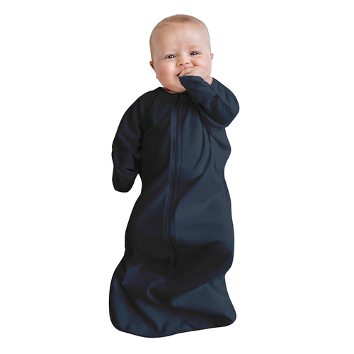 Baby Studio All-In-One Swaddlebag Breathable Bamboo 0.5 Tog Navy Size 3-9M
