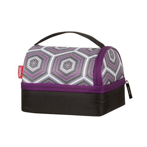 Thermos Raya Pack-In Lunch Bag Kids Lunchbox Purple Hexagon