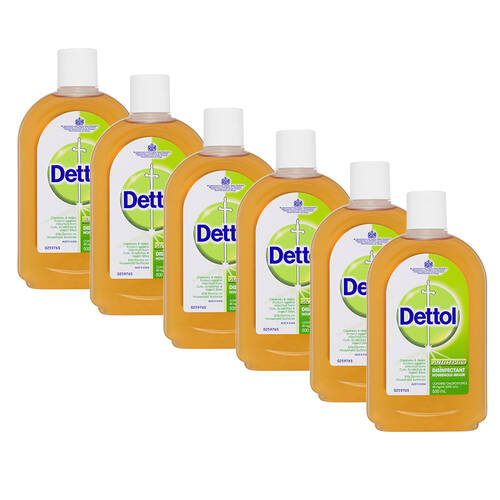 6x 500ml Dettol Antiseptic Disinfectant