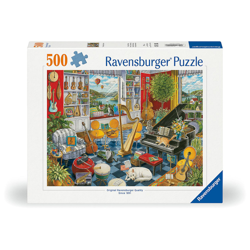 500pc Ravensburger The Music Room Jigsaw Puzzle Adults