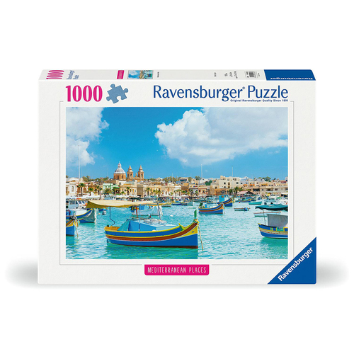 1000pc Ravensburger Mediterranean Malta Jigsaw Puzzle 