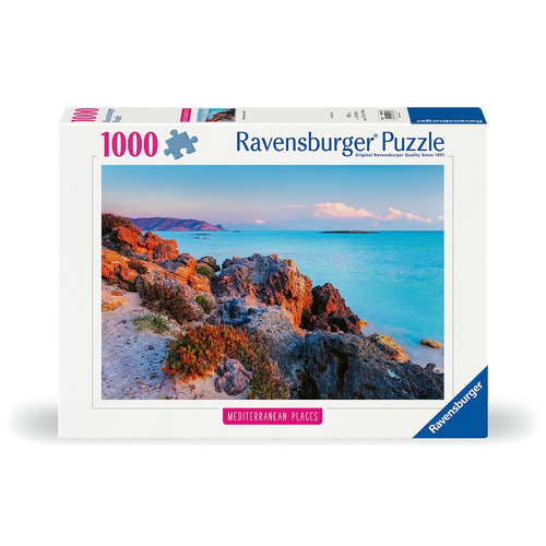 1000pc Ravensburger Mediterranean Greece Family Jigsaw Puzzle 70x50cm