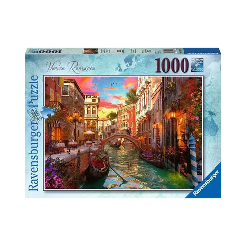 1000pc Ravensburger Venice Romance Jigsaw Puzzle Adults