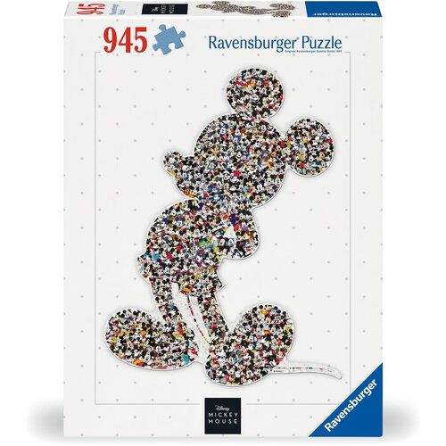 945pc Ravensburger Disney Shaped Mickey Family Jigsaw Puzzle 75x100cm