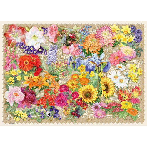 1000pc Ravensburger Blooming Beautiful Jigsaw Puzzle 