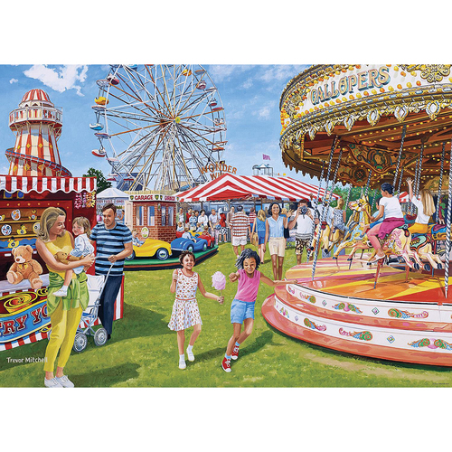 1000pc Ravensburger Vintage Fairground Fun Jigsaw Puzzle 