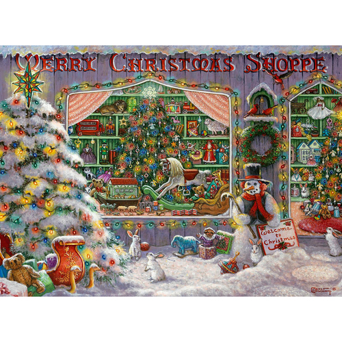 500pc Ravensburger The Christmas Shop Adults Jigsaw Puzzle 