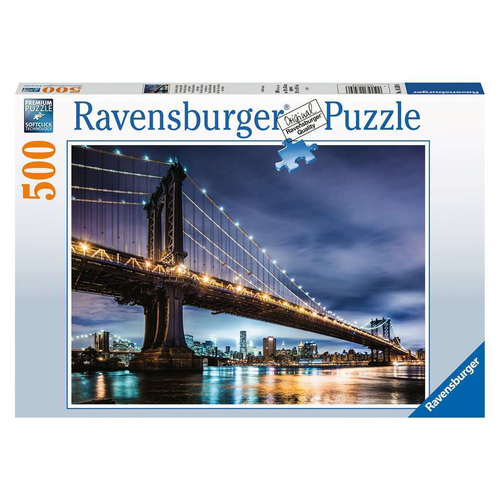 500pc Ravensburger Ny The City That Never Sleeps Jigsaw Puzzle Set Adults