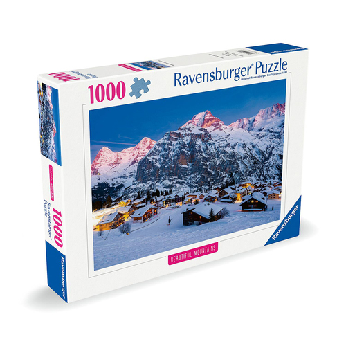1000pc Ravensburger Bernese Oberland Murren Jigsaw Puzzle Set Adults