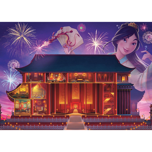 1000pc Ravensburger Disney Castles: Mulan Adults Jigsaw Puzzle 