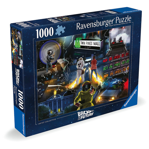 1000pc Ravensburger Back To The Future Jigsaw Puzzle Set Adults