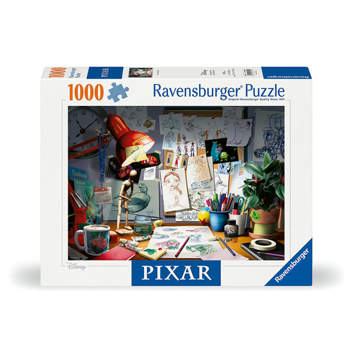 1000pc Ravensburger Disney Pixar The Artists Desk Jigsaw Puzzle Set Adults