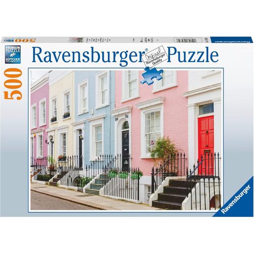 500pc Ravensburger Colourful London Townhouses Family Jigsaw Puzzle