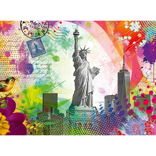 500pc Ravensburger New York Postcard Jigsaw Puzzle 