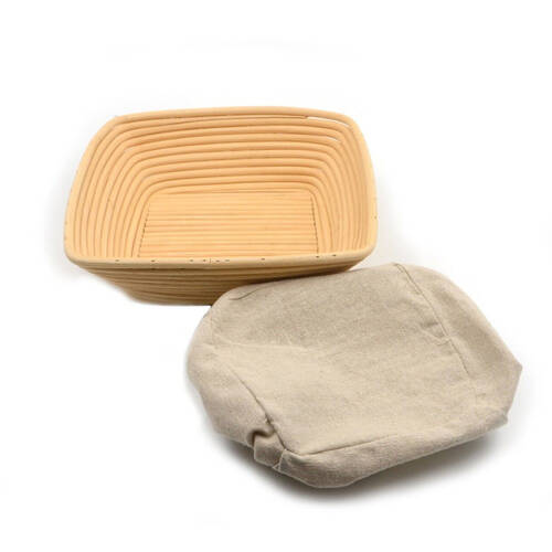 Brunswick Bakers Square Rattan 20cm Bread Banneton w/ Lining