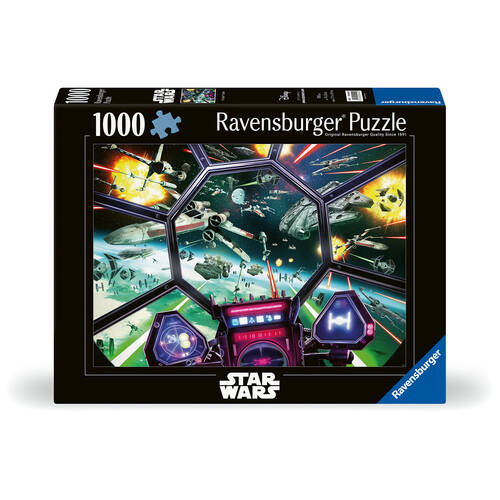 1000pc Ravensburger Star Wars Tie Fighter Cockpit Jigsaw Puzzle 70x50cm 14+
