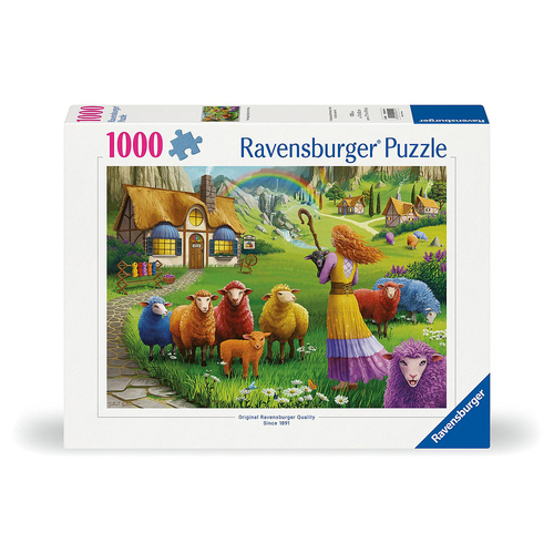 1000pc Ravensburger Colourful Wool Family Jigsaw Puzzle 70x50cm
