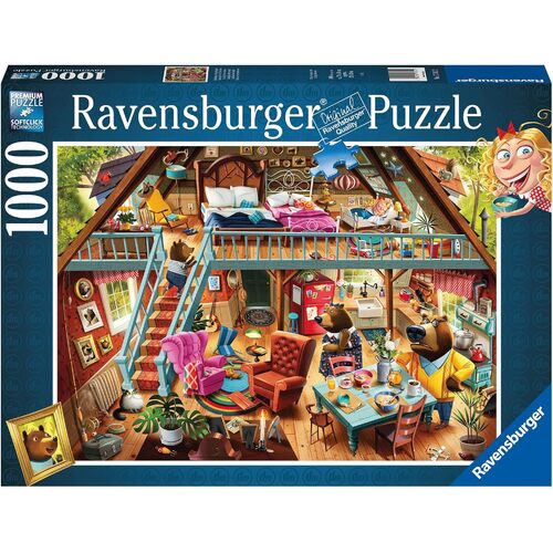 1000pc Ravensburger Goldilocks Gets Caught Family Jigsaw Puzzle 70x50cm